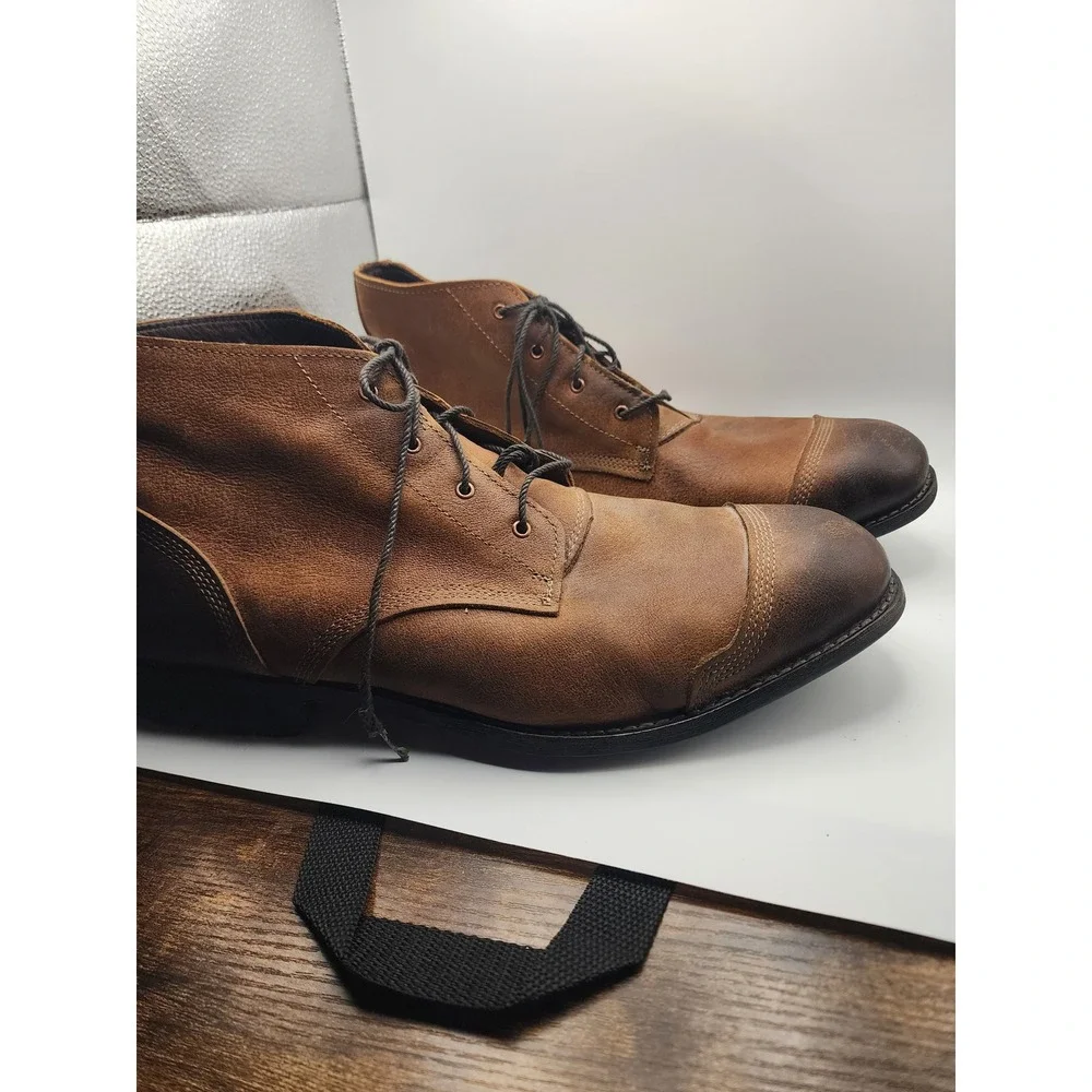 Timberland Earthkeepers Cap Toe Boot Mens 15 Brown Good Leather Chukka 5321R